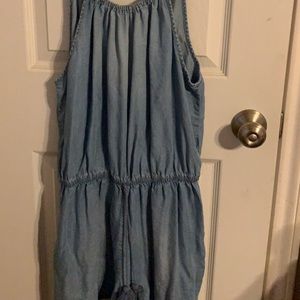 blue jean romper